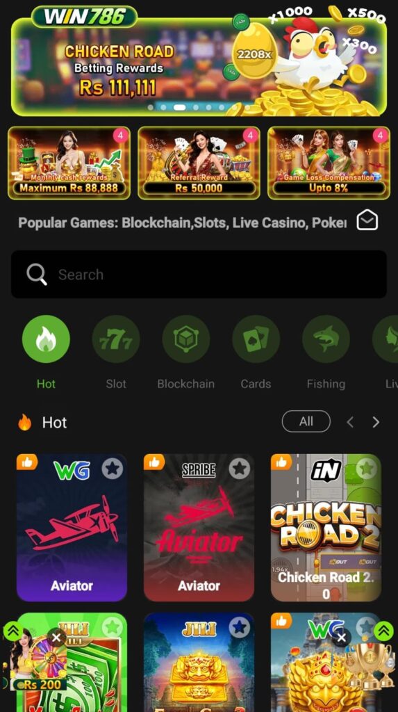 win 786 game